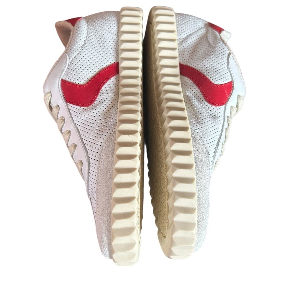 Voile Blanche Ines Perforated Leather Low Top Retro Sneaker NEW EU 37 US 7 - Picture 7 of 10